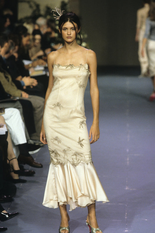 Chloé Spring Summer 1999 Blue Lace Dress