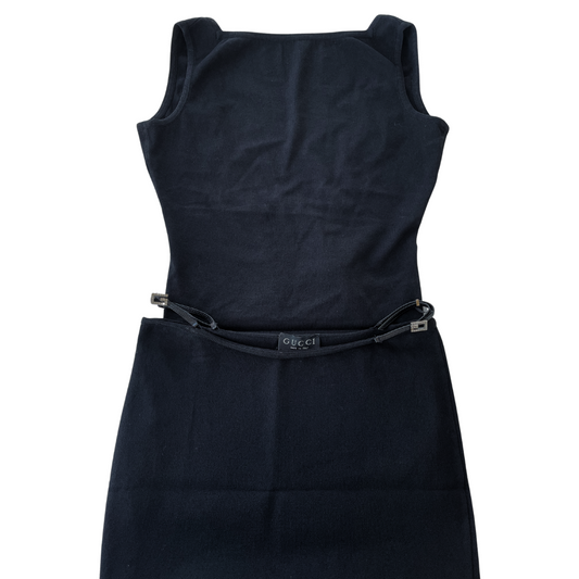 Gucci Spring Summer 1998 Runway G-String Tank Top & Skirt Set