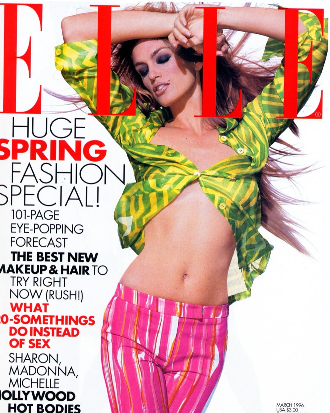 Gucci Spring Summer 1996 Runway Pink Paint Pant