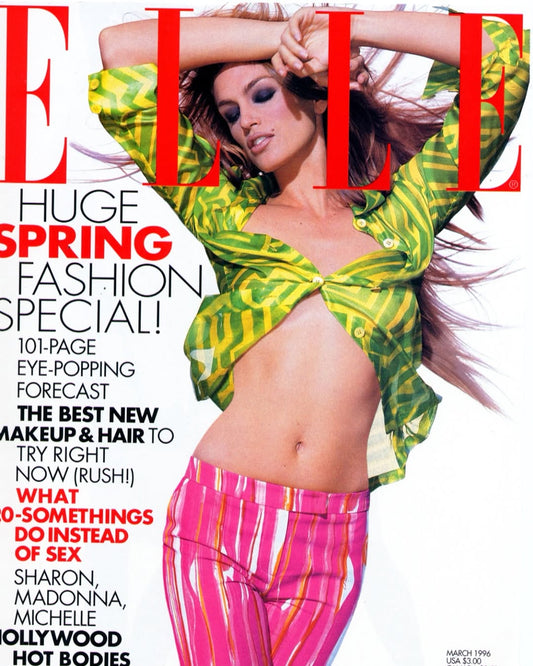 Gucci Spring Summer 1996 Runway Green Silk Top