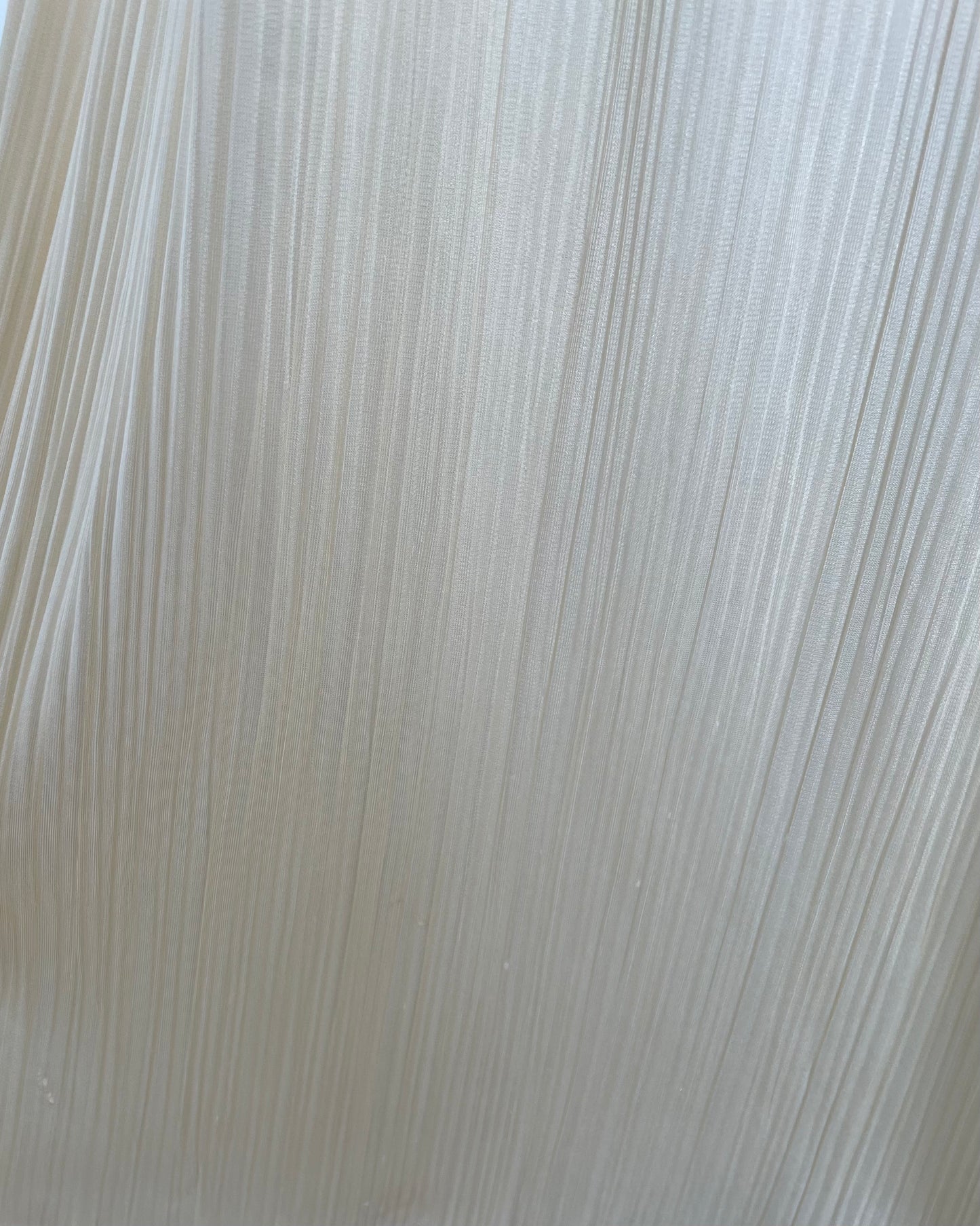 Halston 1970s Ivory Pleated One Shoulder Gown