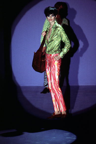 Gucci Spring Summer 1996 Runway Pink Paint Pant