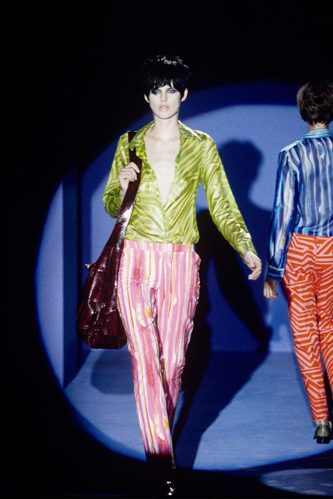 Gucci Spring Summer 1996 Runway Pink Paint Pant