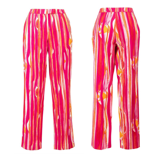Gucci Spring Summer 1996 runway pink and orange paint-stroke pant, from The Rareté's Tom Ford-era Gucci archive