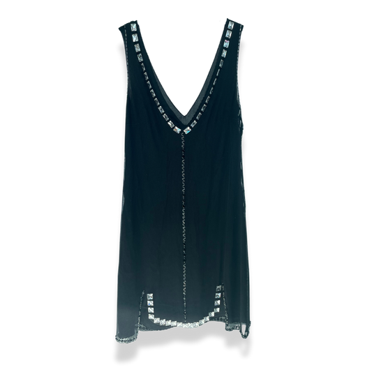 Prada Fall Winter 1997 runway beaded embellished mini dress