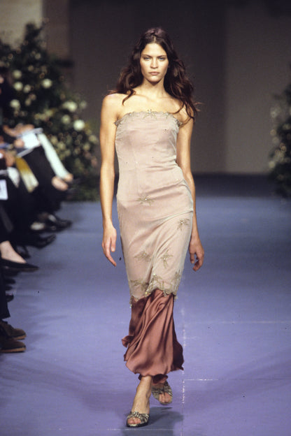 Chloé Spring Summer 1999 Blue Lace Dress