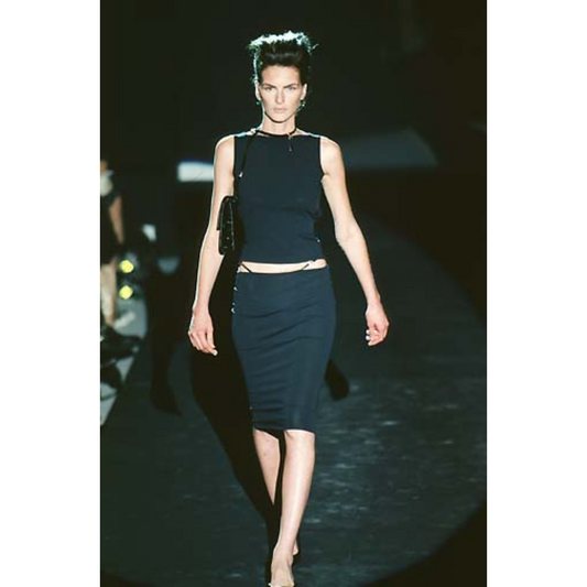 Gucci Spring Summer 1998 G-String Tank Top & Skirt Set
