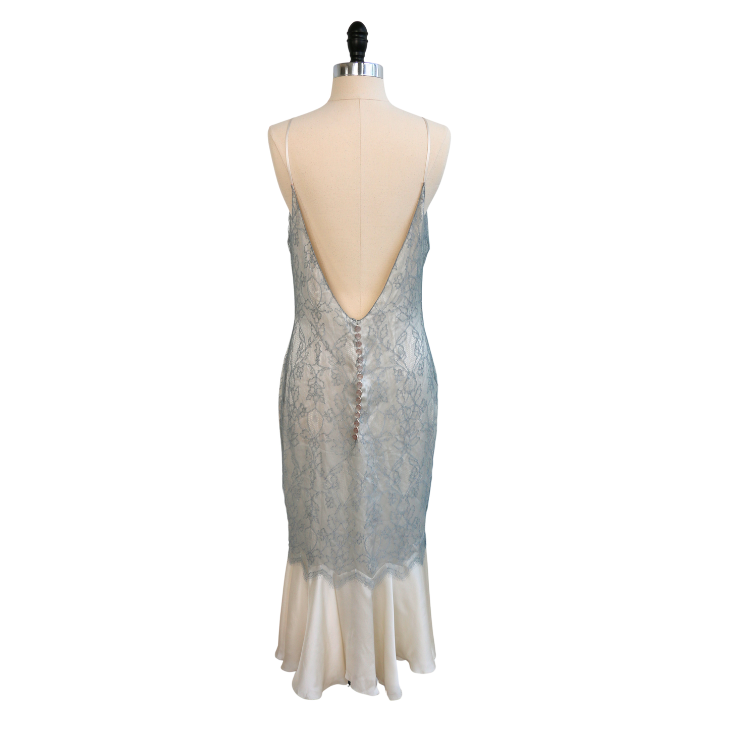 Chloé Spring Summer 1999 Blue Lace Dress