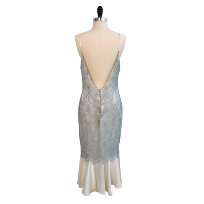 Chloé Spring Summer 1999 Blue Lace Dress