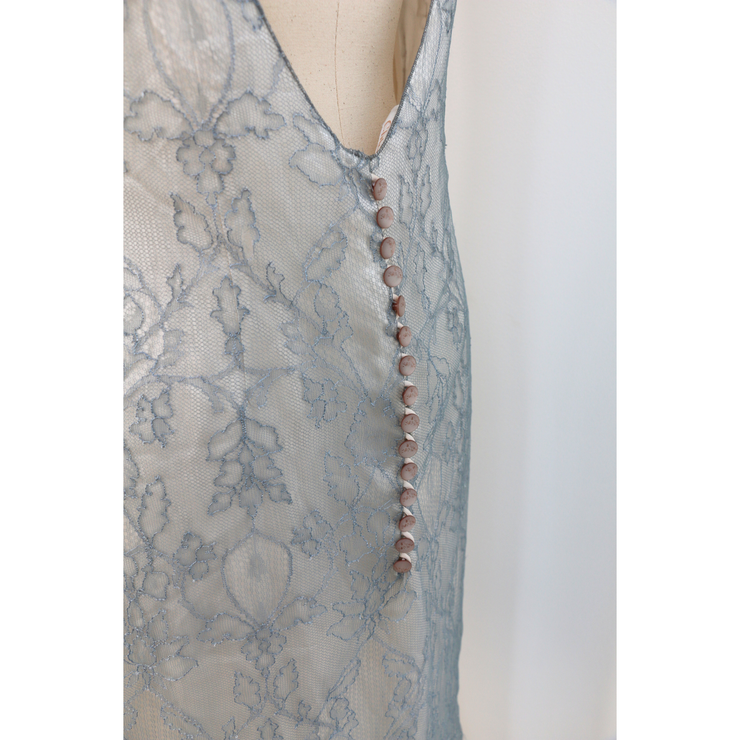 Chloé Spring Summer 1999 Blue Lace Dress