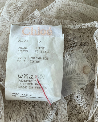 Chloé Fall Winter 1999 Runway Lace Dress