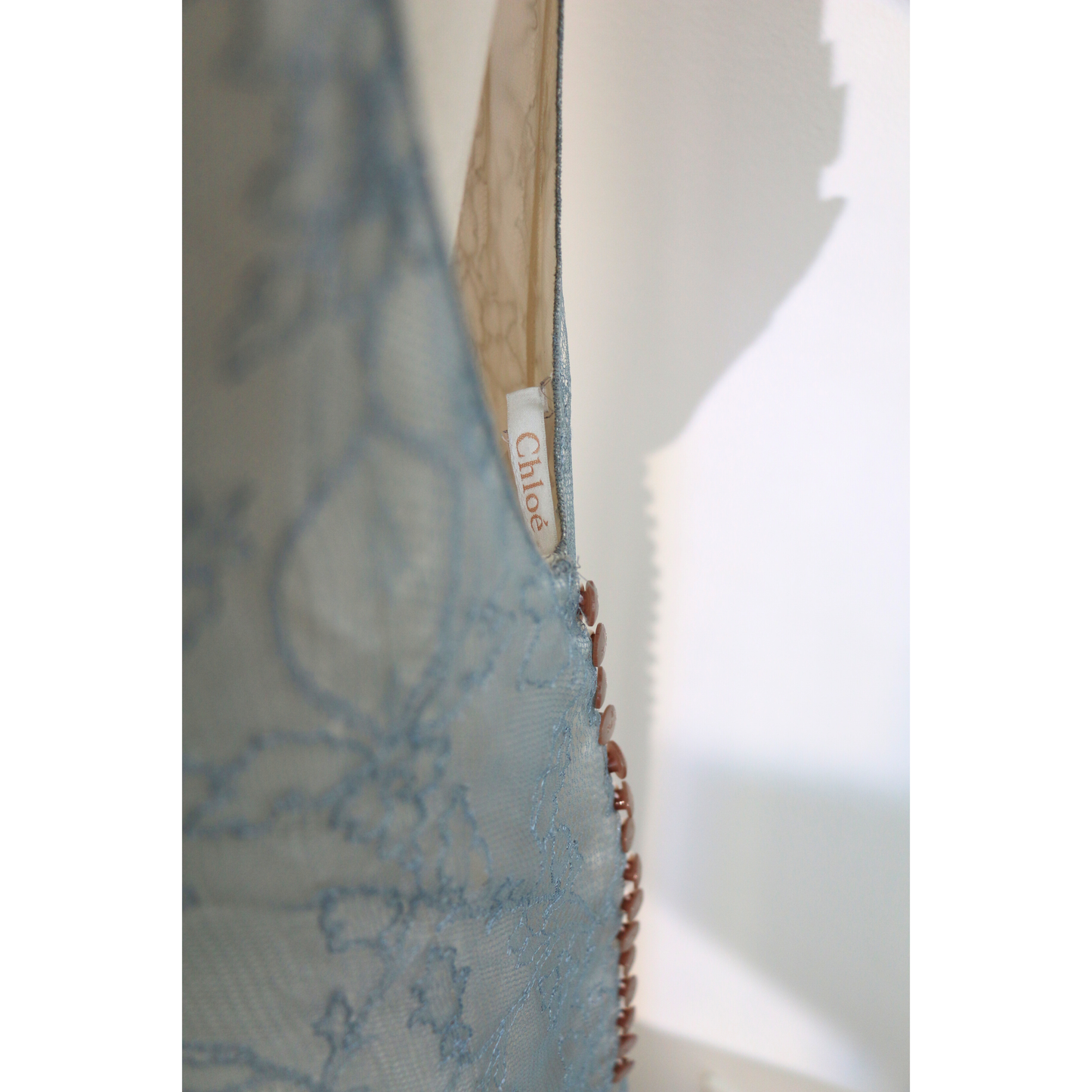 Chloé Spring Summer 1999 Blue Lace Dress