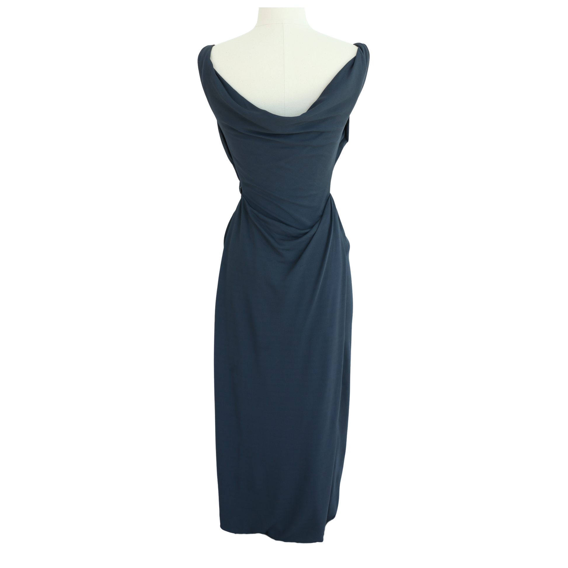 Vivienne Westwood Spring Summer 1997 Runway Gray Blue Gown The Raret Vivienne Westwood Spring Summer 1997 Runway Gray Blue Gown The Raret