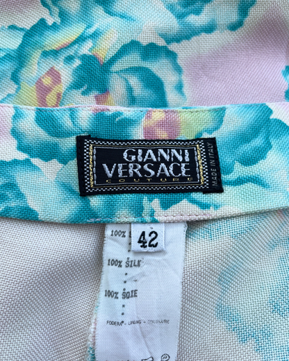Gianni Versace Spring Summer 1999 Runway Floral Pants