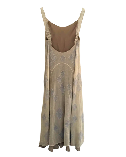 Chloé Fall Winter 2000 Runway Beaded Midi Dress Look 7