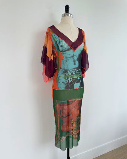 Jean Paul Gaultier Spring Summer 1999 Venus de Milo Kimono Dress