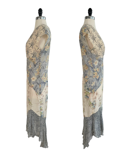 Chloé Spring Summer 2000 Runway Floral Midi Dress Look 1