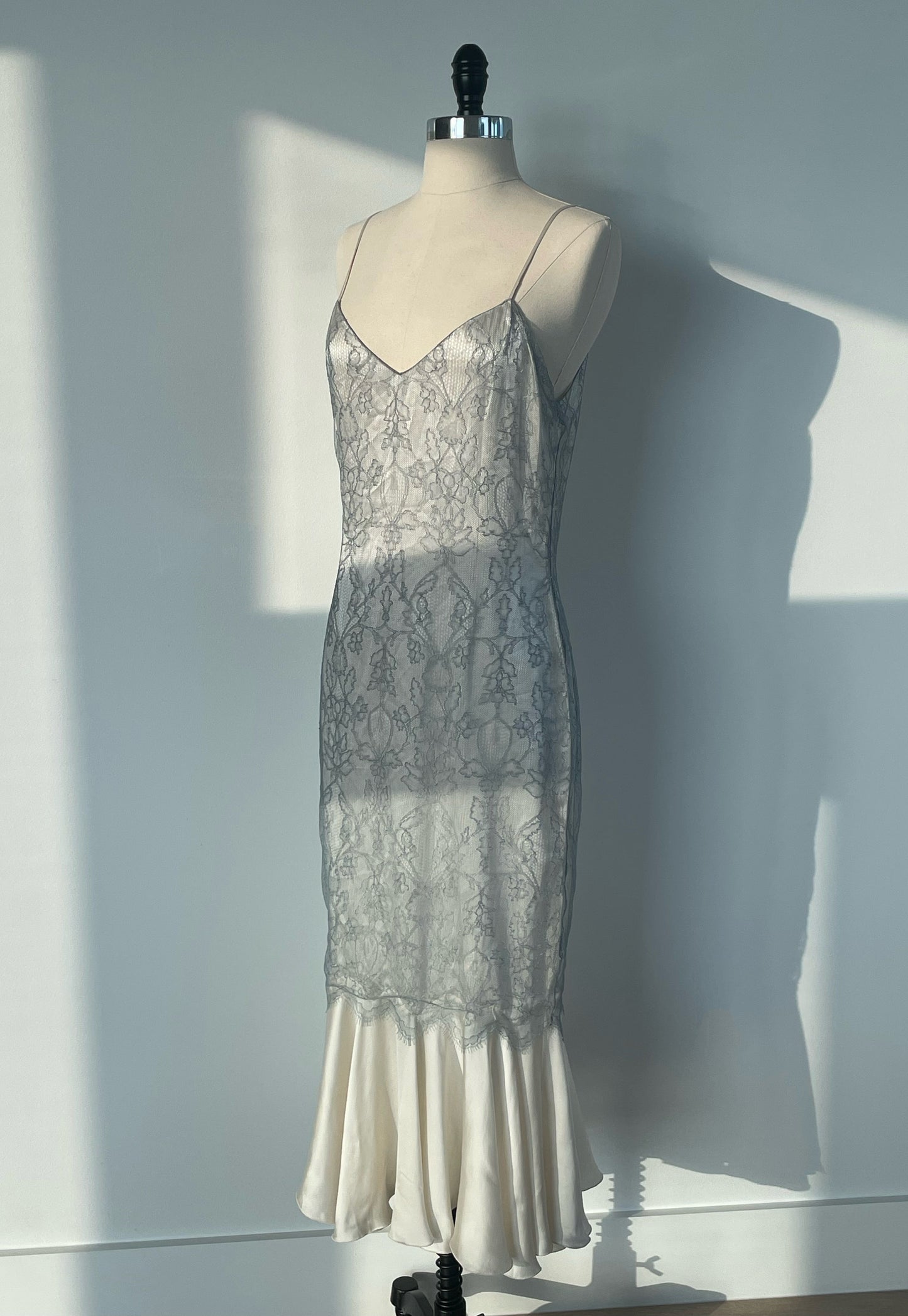 Chloé Spring Summer 1999 Blue Lace Dress