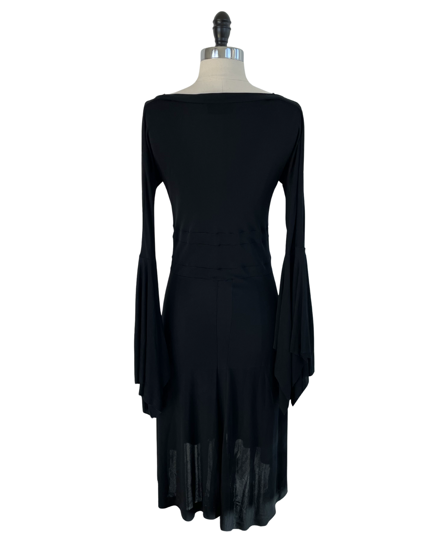 Yves Saint Laurent Spring Summer 2003 Runway Floral Applique Dress Look 28