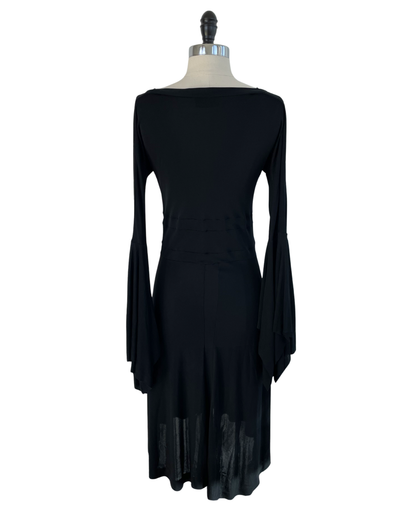 Yves Saint Laurent Spring Summer 2003 Runway Floral Applique Dress Look 28