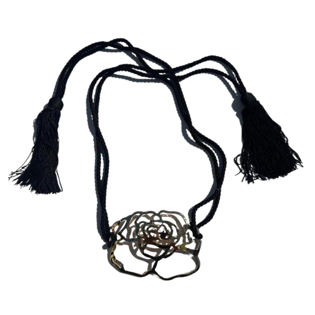 Valentino Fall Winter 2002 Braided Gold Flower Belt