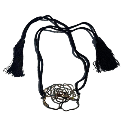 Valentino Fall Winter 2002 Braided Gold Flower Belt
