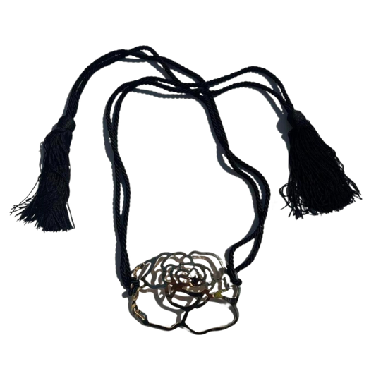 Valentino Fall Winter 2002 Braided Gold Flower Belt