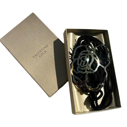 Valentino Fall Winter 2002 Braided Gold Flower Belt