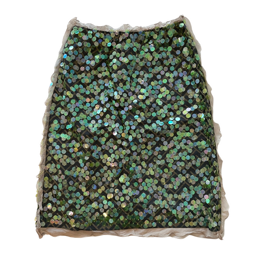Fendi Spring Summer 2000 Zucca Sequin Skirt