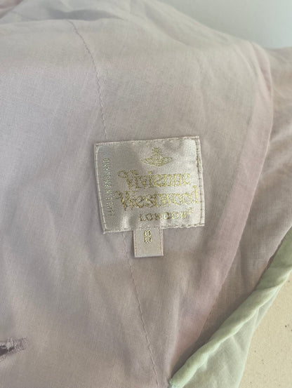 Vivienne Westwood Spring Summer 1997 Runway Cotton Pink Dress