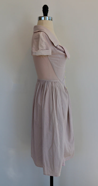 Vivienne Westwood Spring Summer 1997 Runway Cotton Pink Dress