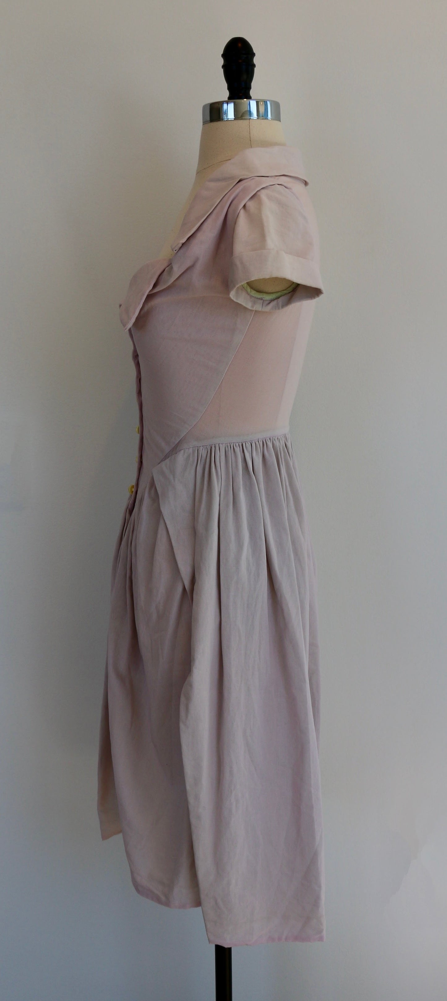 Vivienne Westwood Spring Summer 1997 Runway Cotton Pink Dress