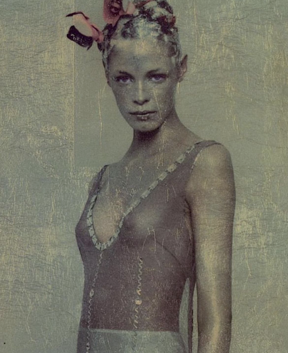 Prada Fall Winter 1997 Bead Embellished Mini Dress