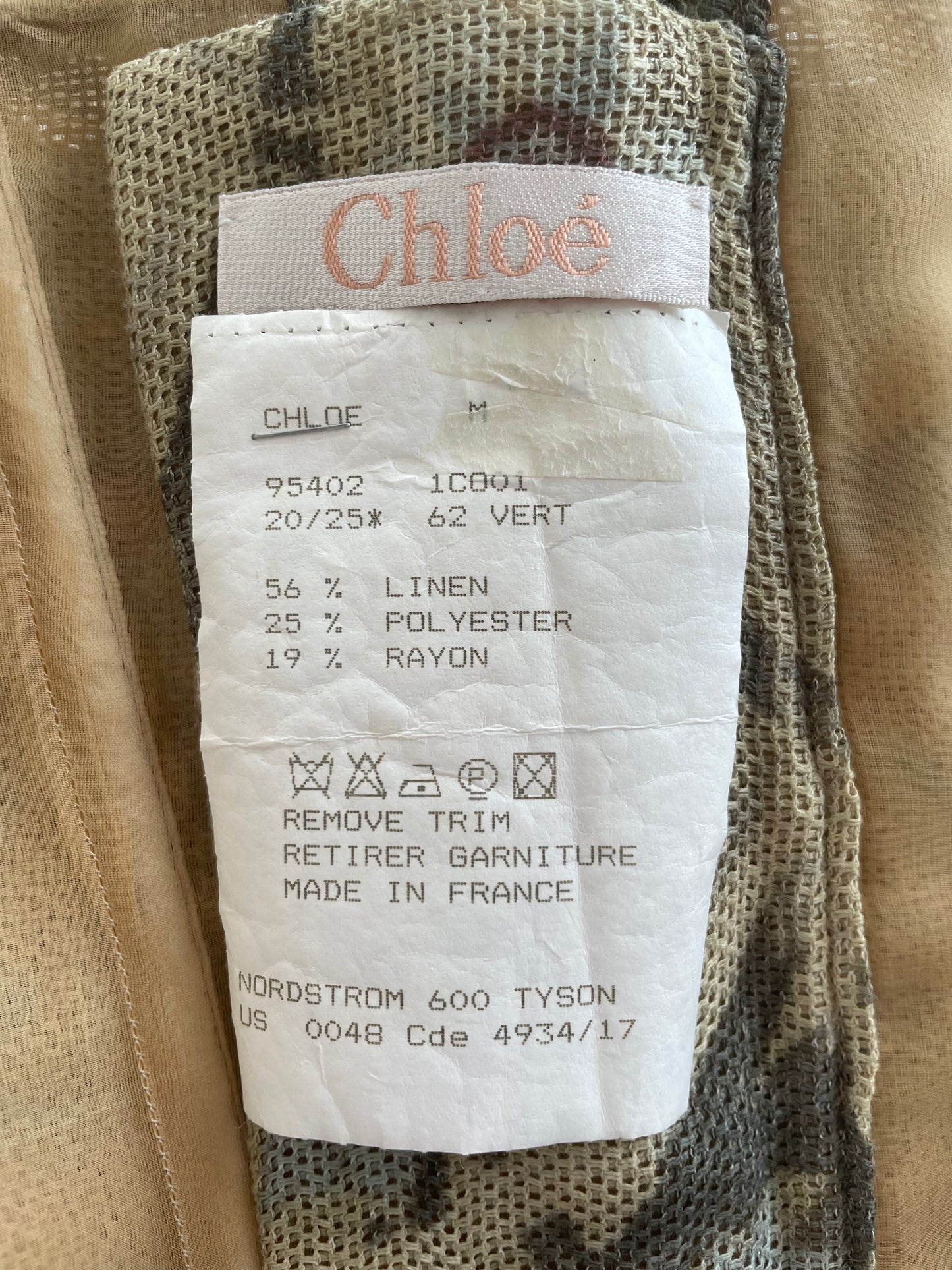 Chloé Spring Summer 2000 'I Love You' Linen Corset + Skirt Set