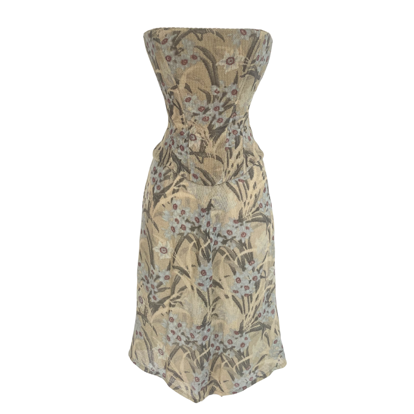 Chloé Spring Summer 2000 'I Love You' Linen Corset + Skirt Set