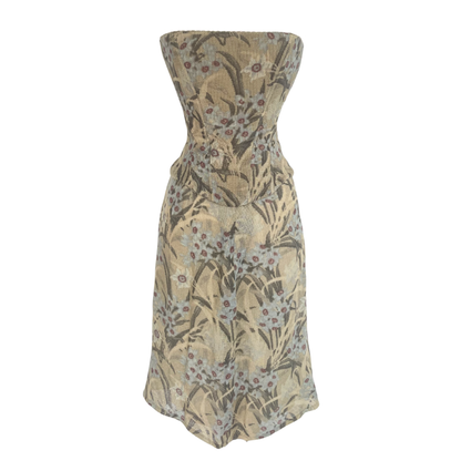 Chloé Spring Summer 2000 'I Love You' Linen Corset + Skirt Set