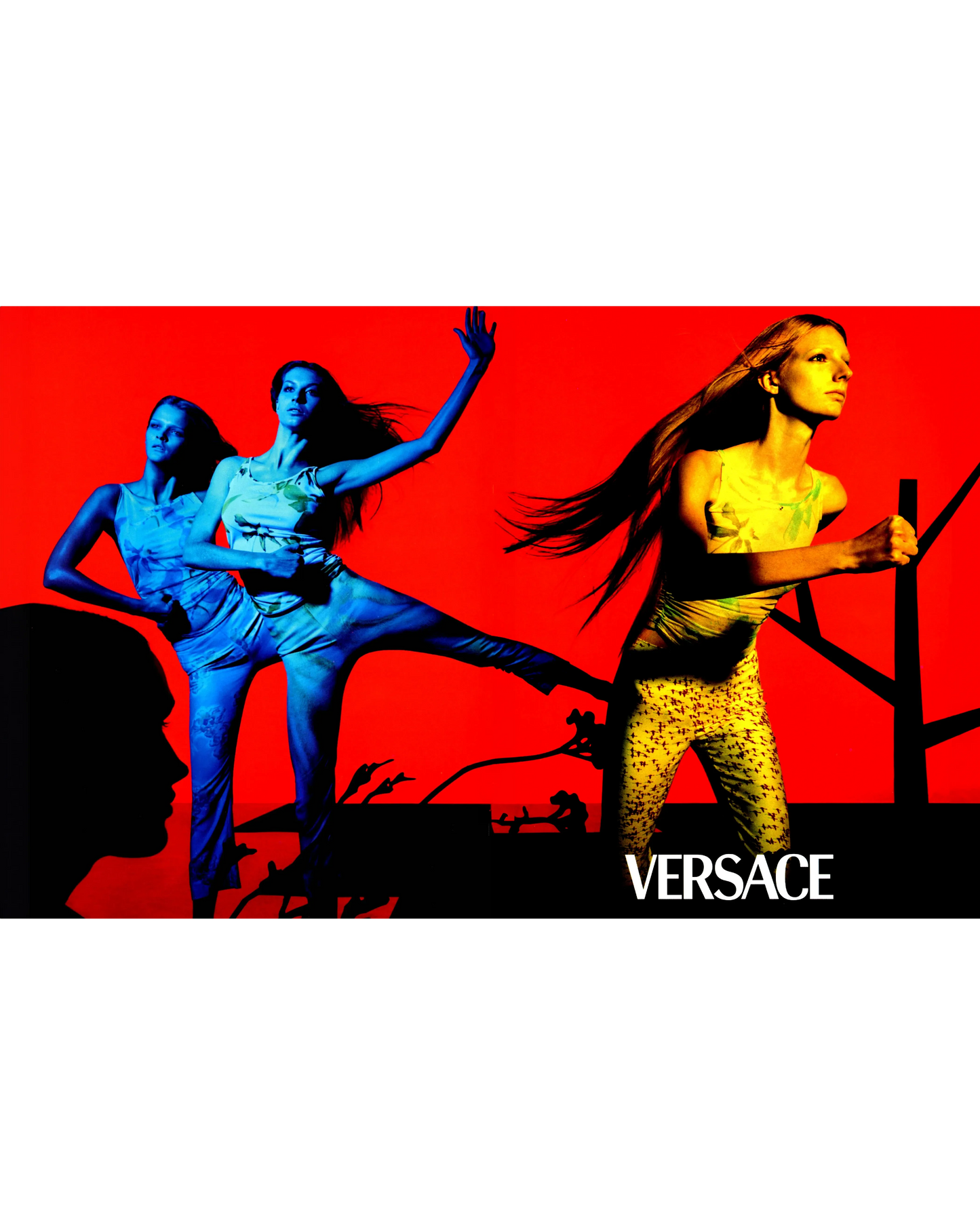 Gianni Versace Spring Summer 1999 Runway Floral Pants