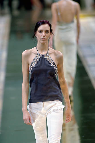 Chloé Spring Summer 2000 Runway Rhinestone Halter Top