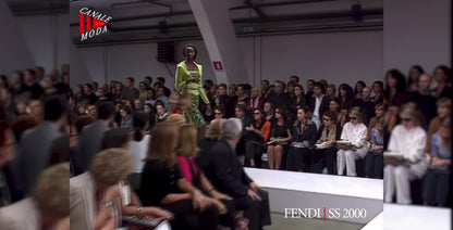 Fendi Spring Summer 2000 Runway Zucca Pink Sequin Skirt