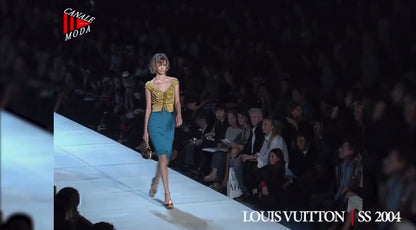 Louis Vuitton Spring Summer 2004 Teal Corset Top